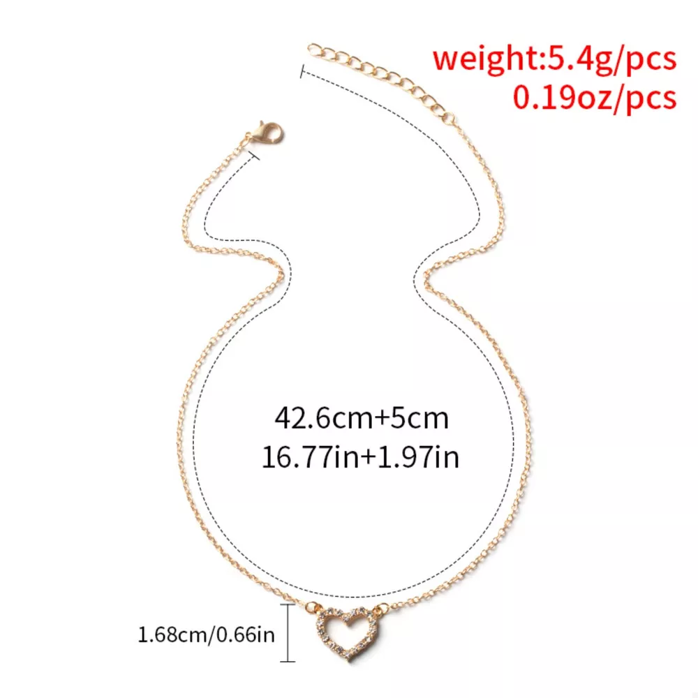 18K Gold-Plated Heart Necklace, image 4