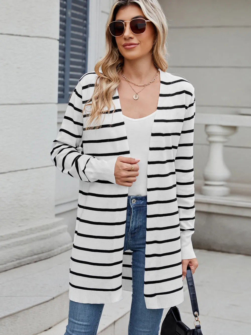 Open Front Long Sleeve Cardigan, image 8