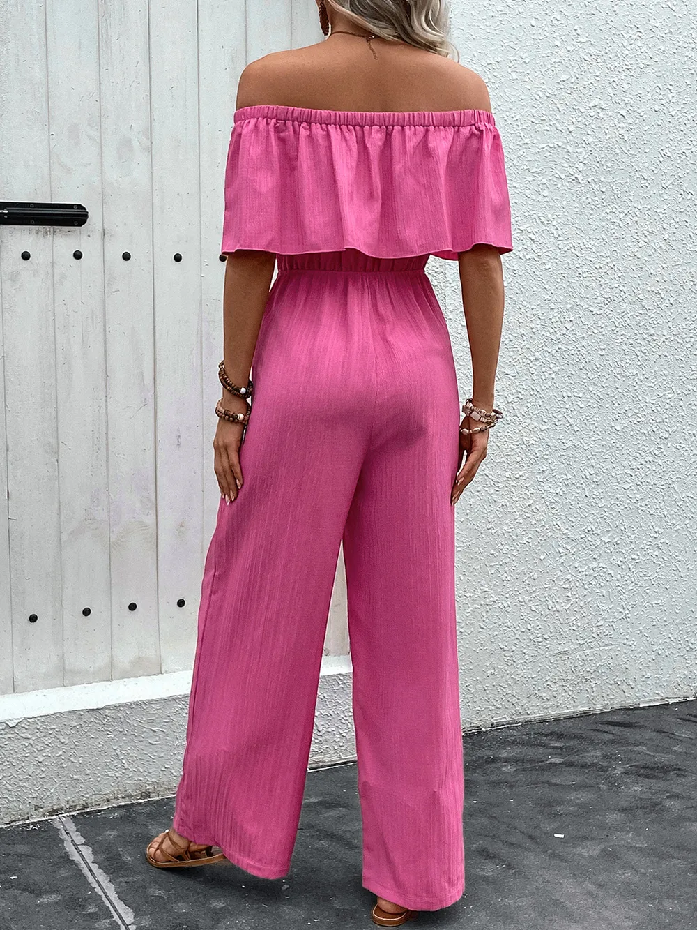 Off-Shoulder Wide Leg Jumpsuit, image 5
