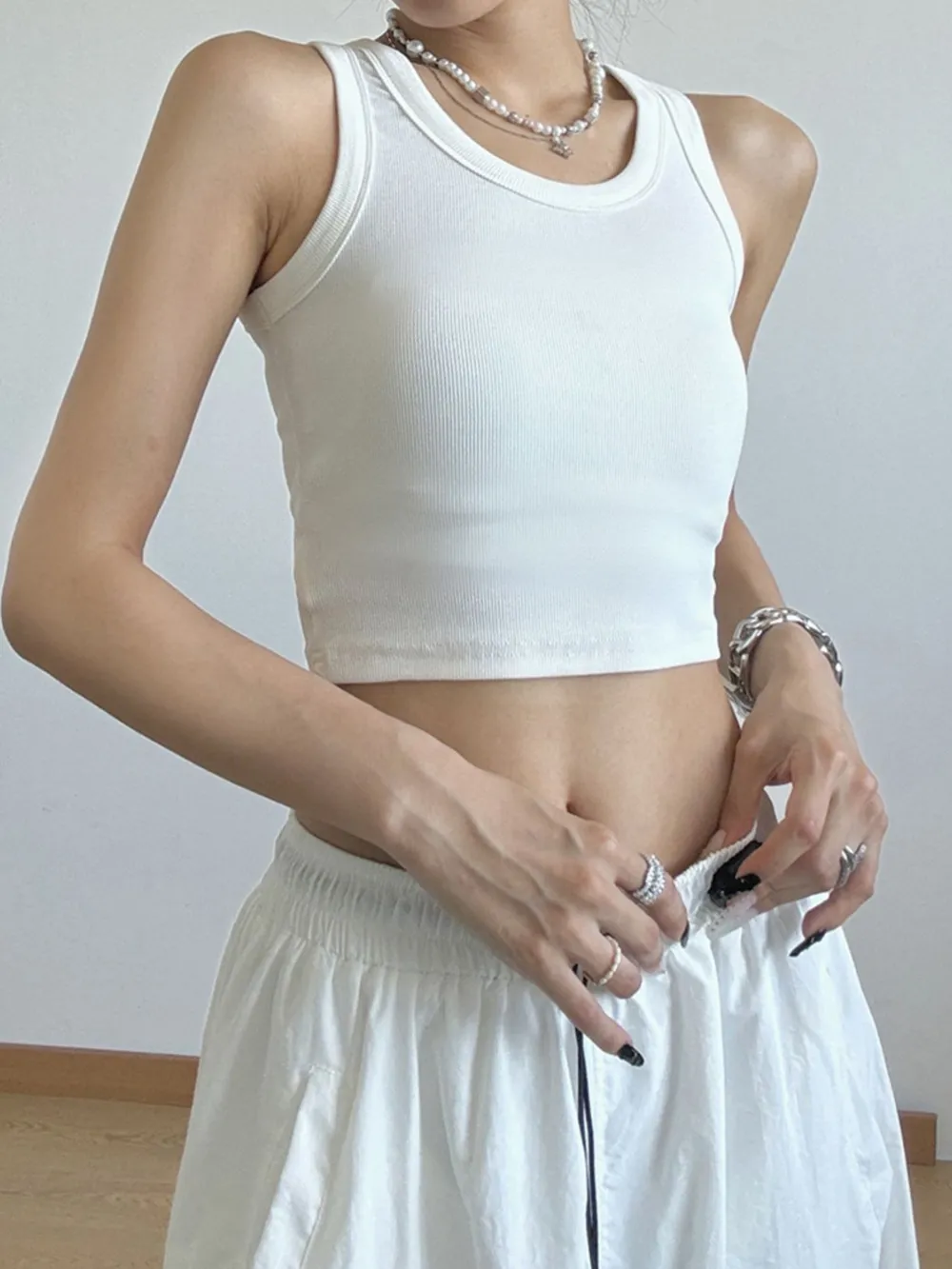 Ribbed Crop Tank Top, image 3