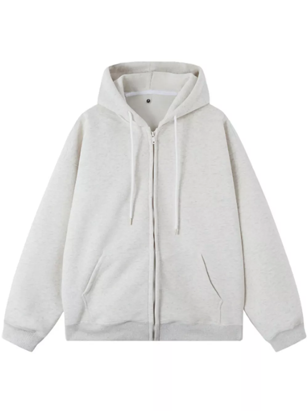 Men's Casual Loose Fit Zip-Up Hoodie, image 5