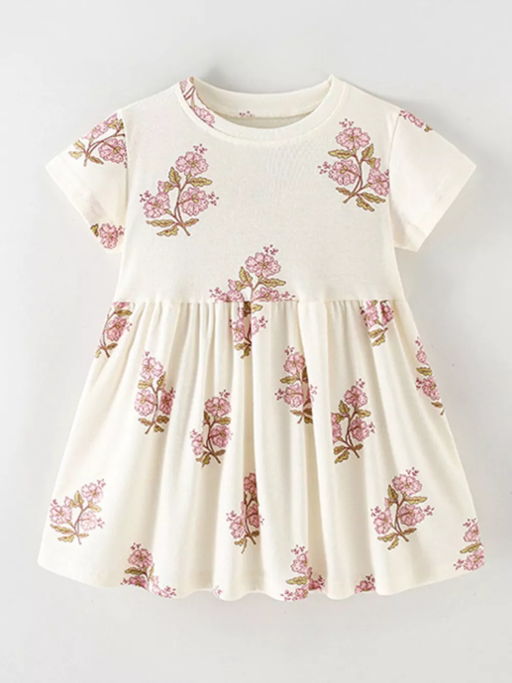 Children's Floral Print Cotton Dress, image 2