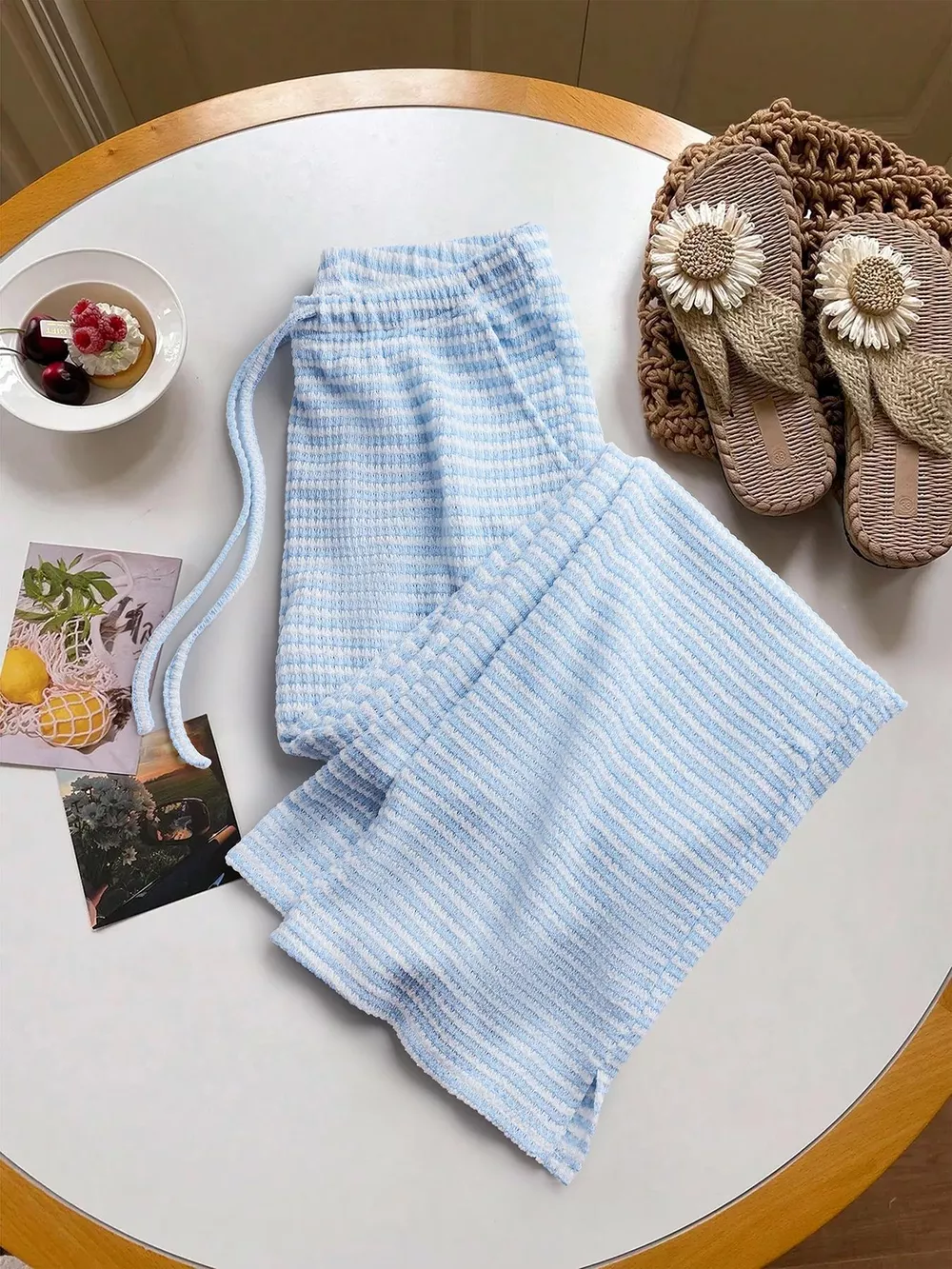 Drawstring Wide Leg Pants, image 31