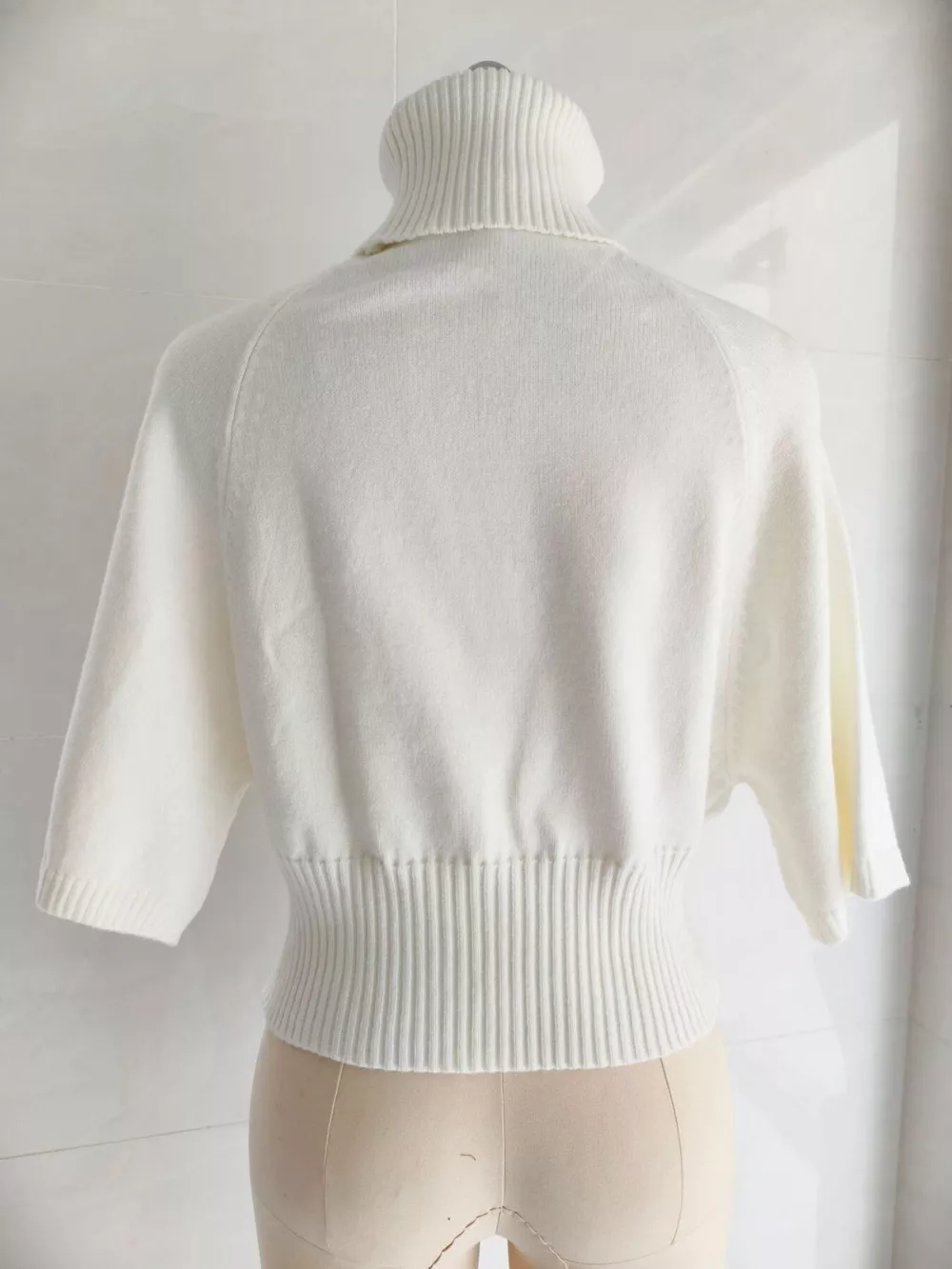 Turtleneck Batwing Sleeve Sweater, image 3