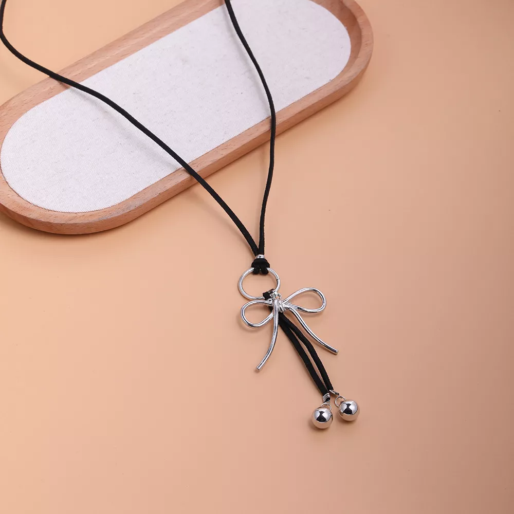 Elegant Bow Pendant Necklace, image 5