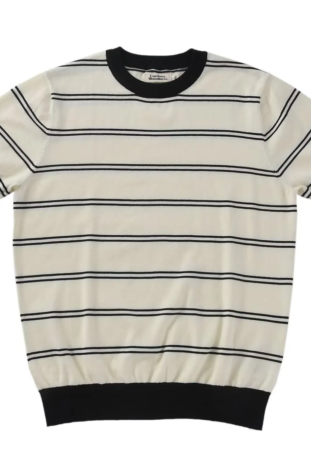 Men's Plus Size Round Neck Striped T-Shirt, image 4