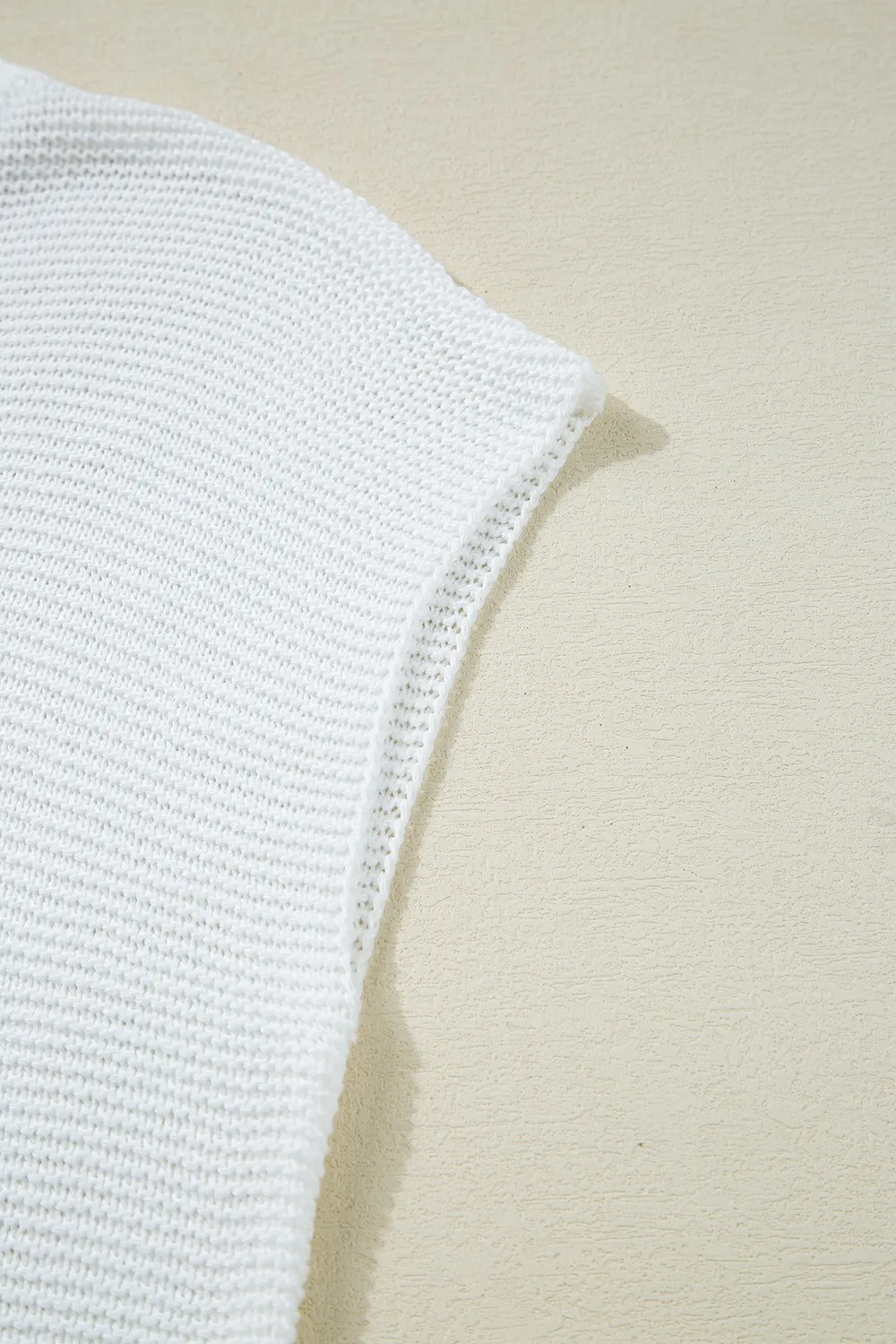 Side Slit Round Neck Knit Top, image 6