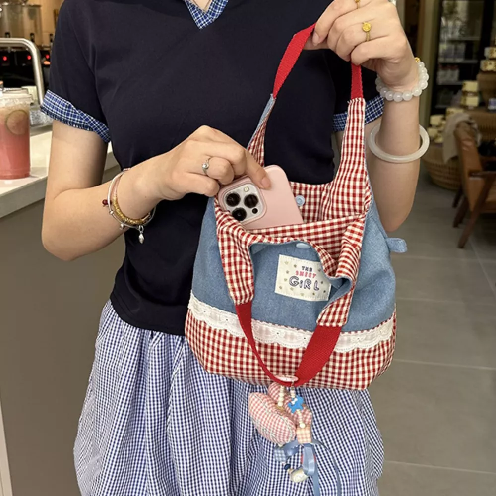 Printed Canvas Handbag, image 6