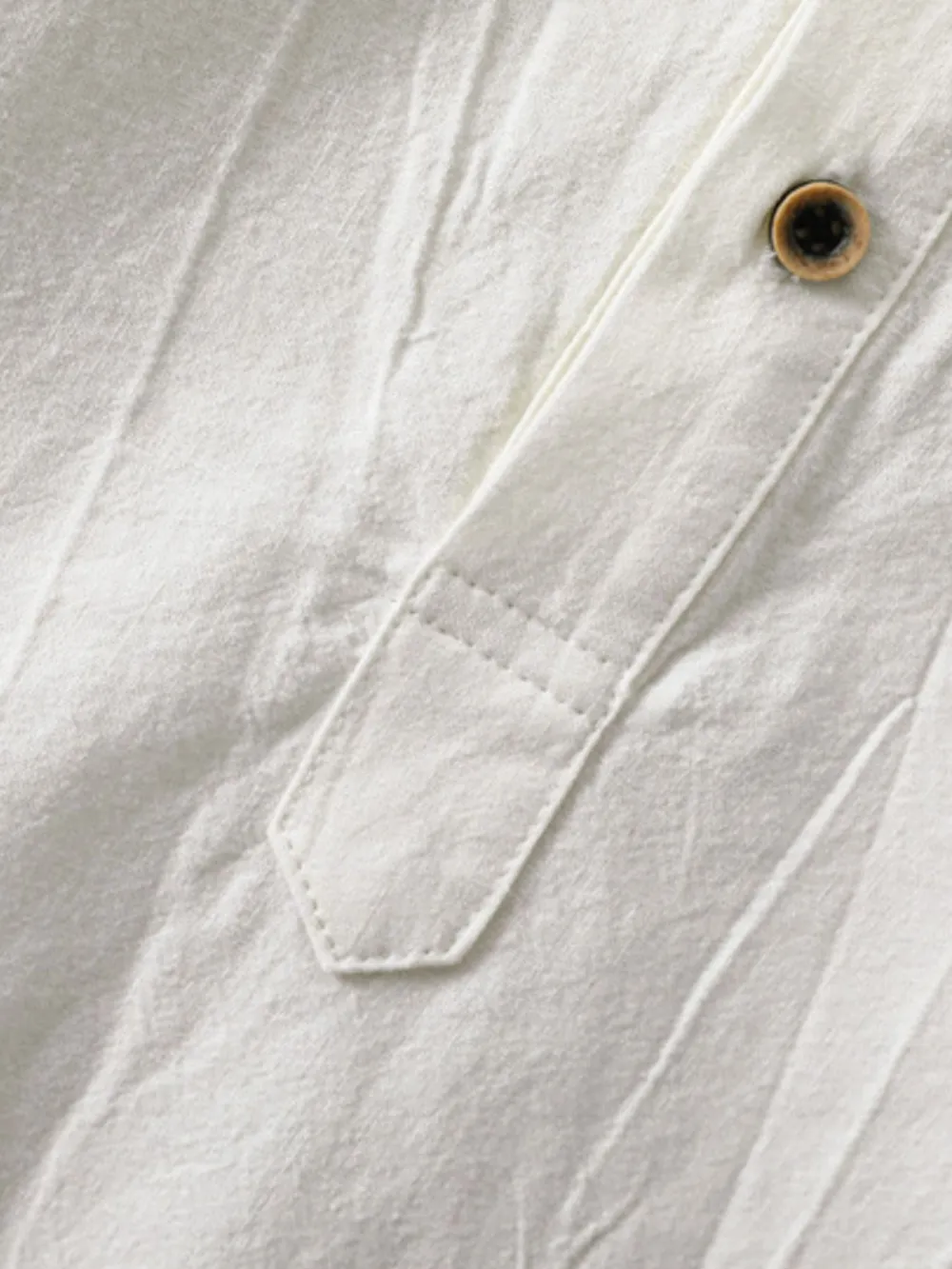 Men's Plus Size Button Front Long Sleeve Blouse, image 3