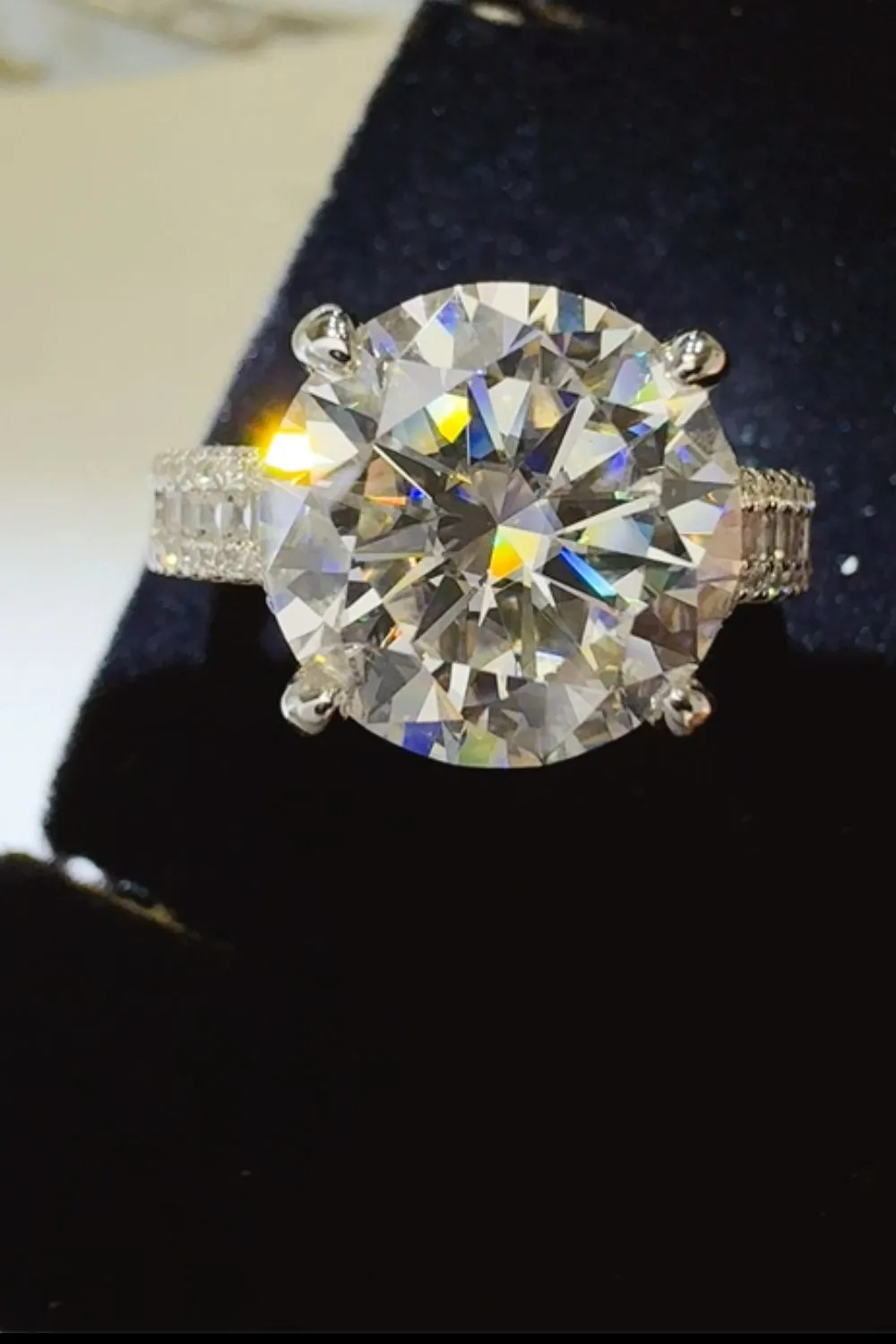 5 Carat Moissanite 925 Sterling Silver Ring, image 4