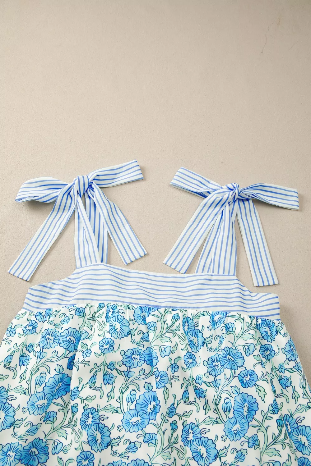 Floral Print Tie-Strap Mini Dress, image 7