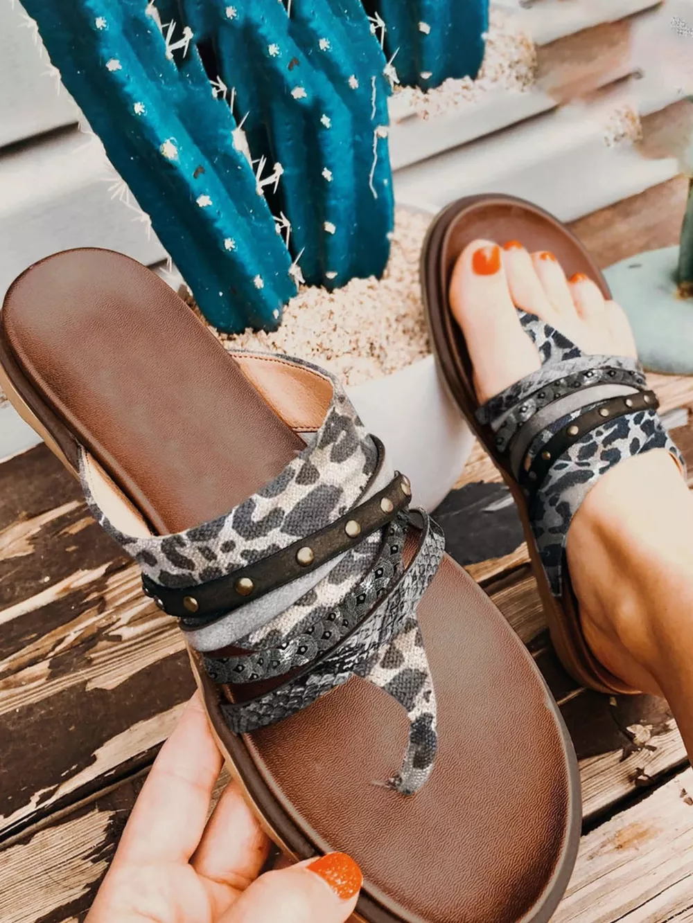 Strappy Thong Sandals, image 3
