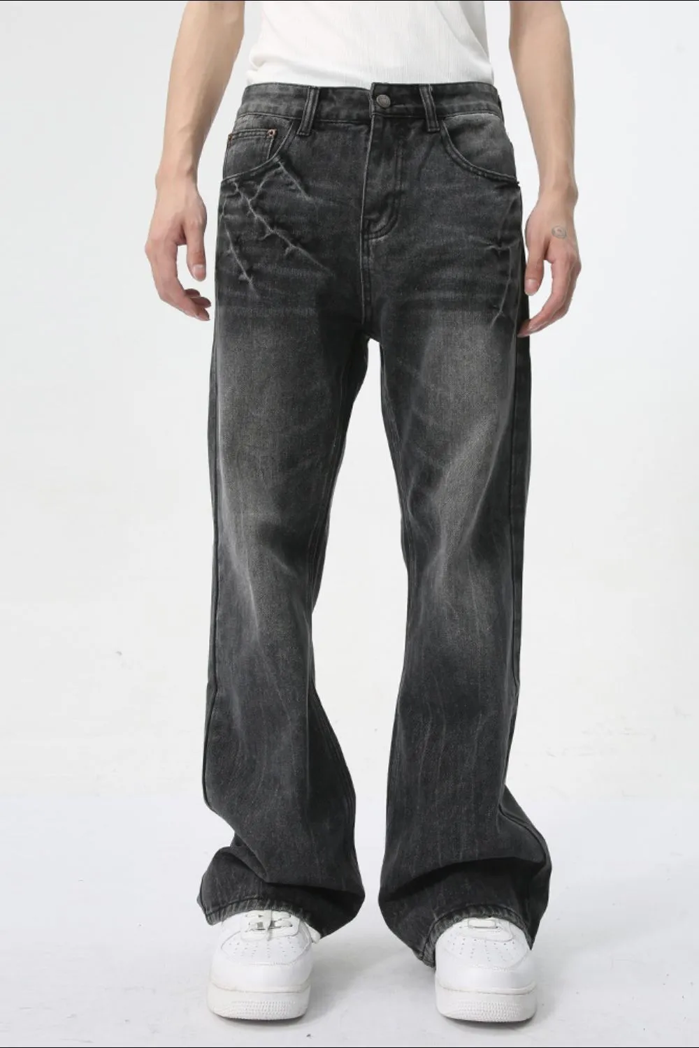 Lightning Burst Bootcut Jeans, image 5