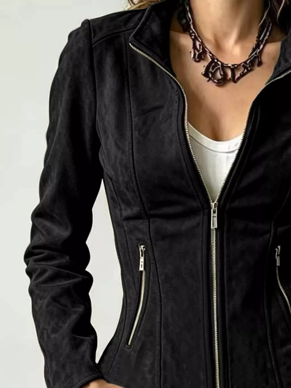 Slim-Fit Zip-Up Jacket, image 12