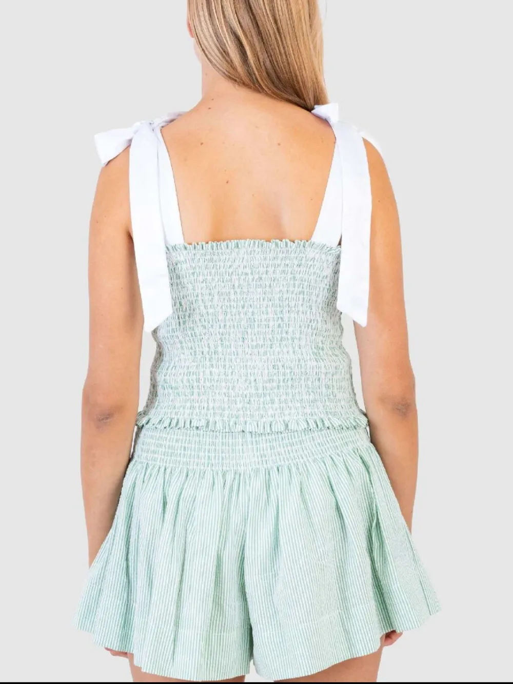 Smocked Tie Shoulder Cami and Shorts Set, image 7