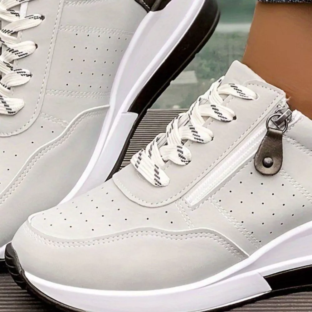 Round Toe Lace Up Sneakers, image 10