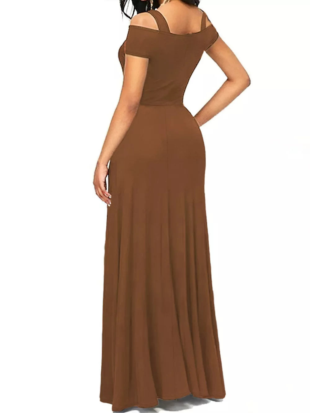Elegant Off-Shoulder Slit Maxi Dress, image 14