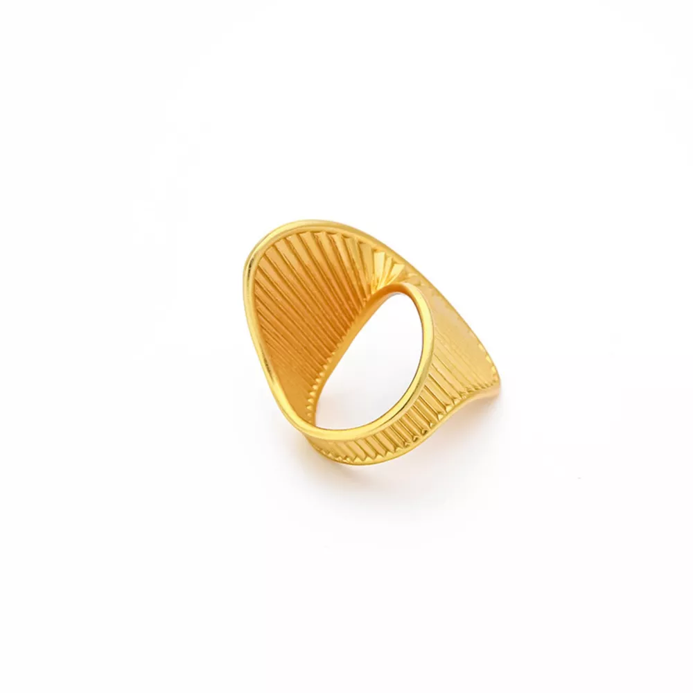 Irregular Twisted Texture Ring, image 5