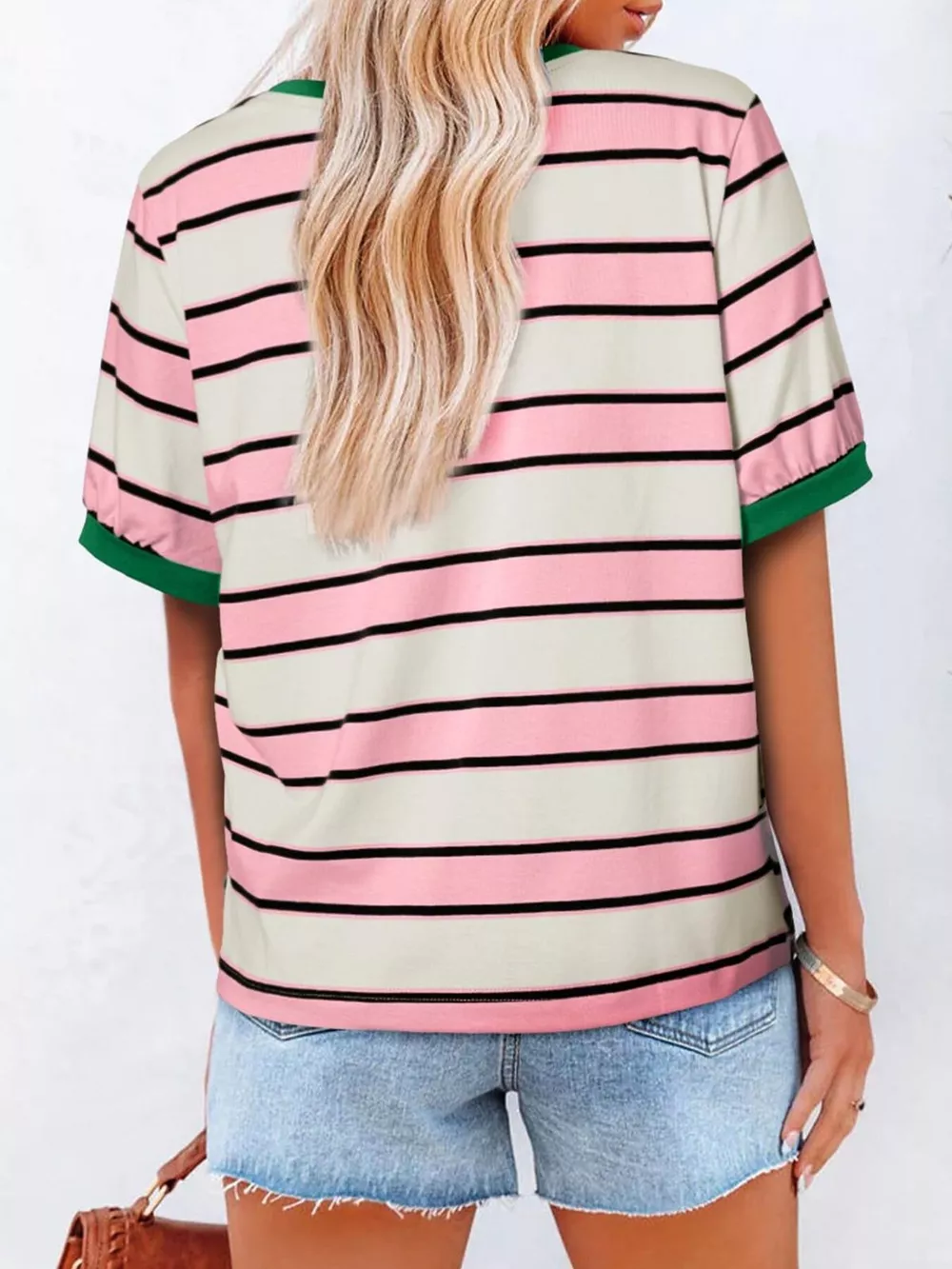 Striped Crew Neck T-Shirt, image 13
