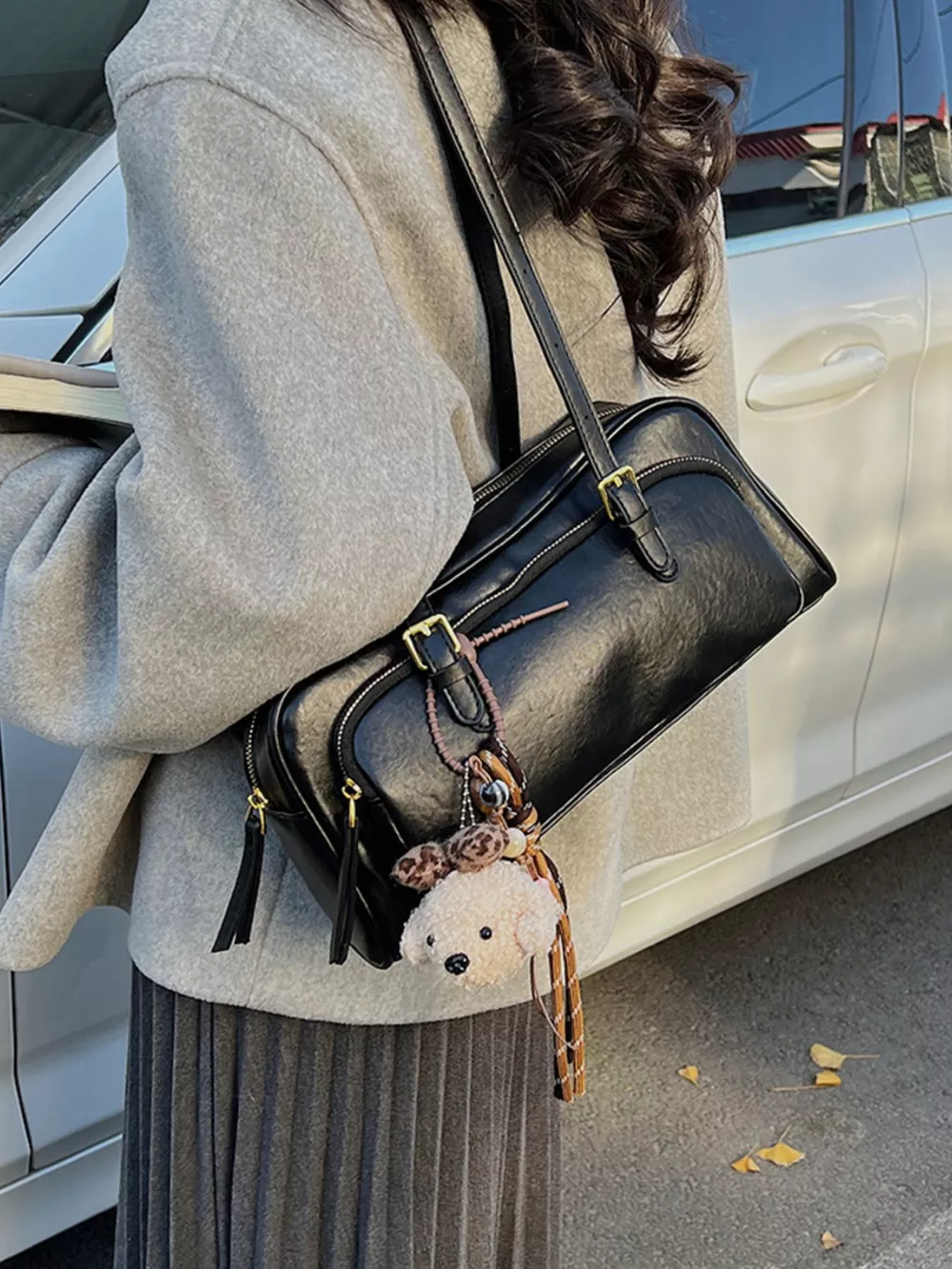 PU Leather Shoulder Bag