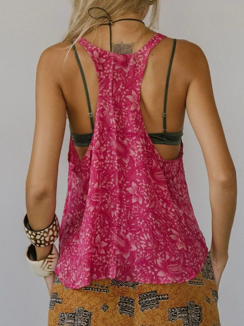Printed Scoop Neck Tank, image 7