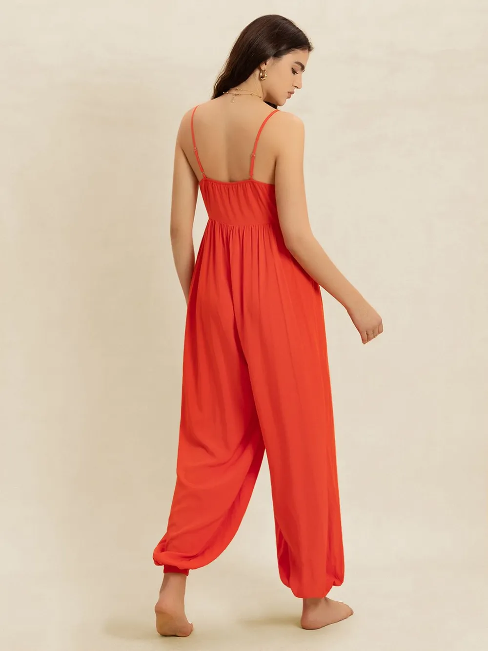 V-Neck Spaghetti Strap Jumpsuit, image 4