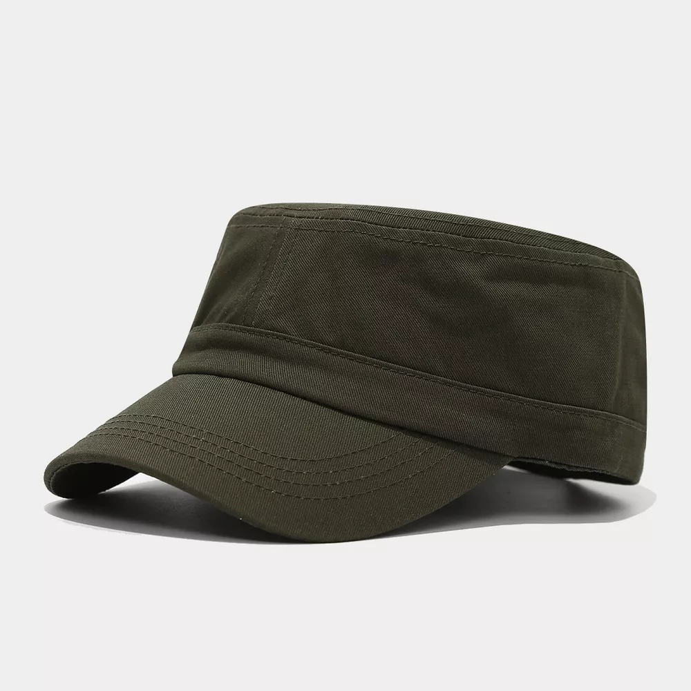 Solid Color Military Style Cadet Hat, image 5