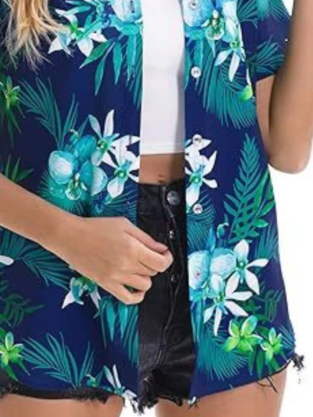 Plant Print Short Sleeve Shirt, image 21