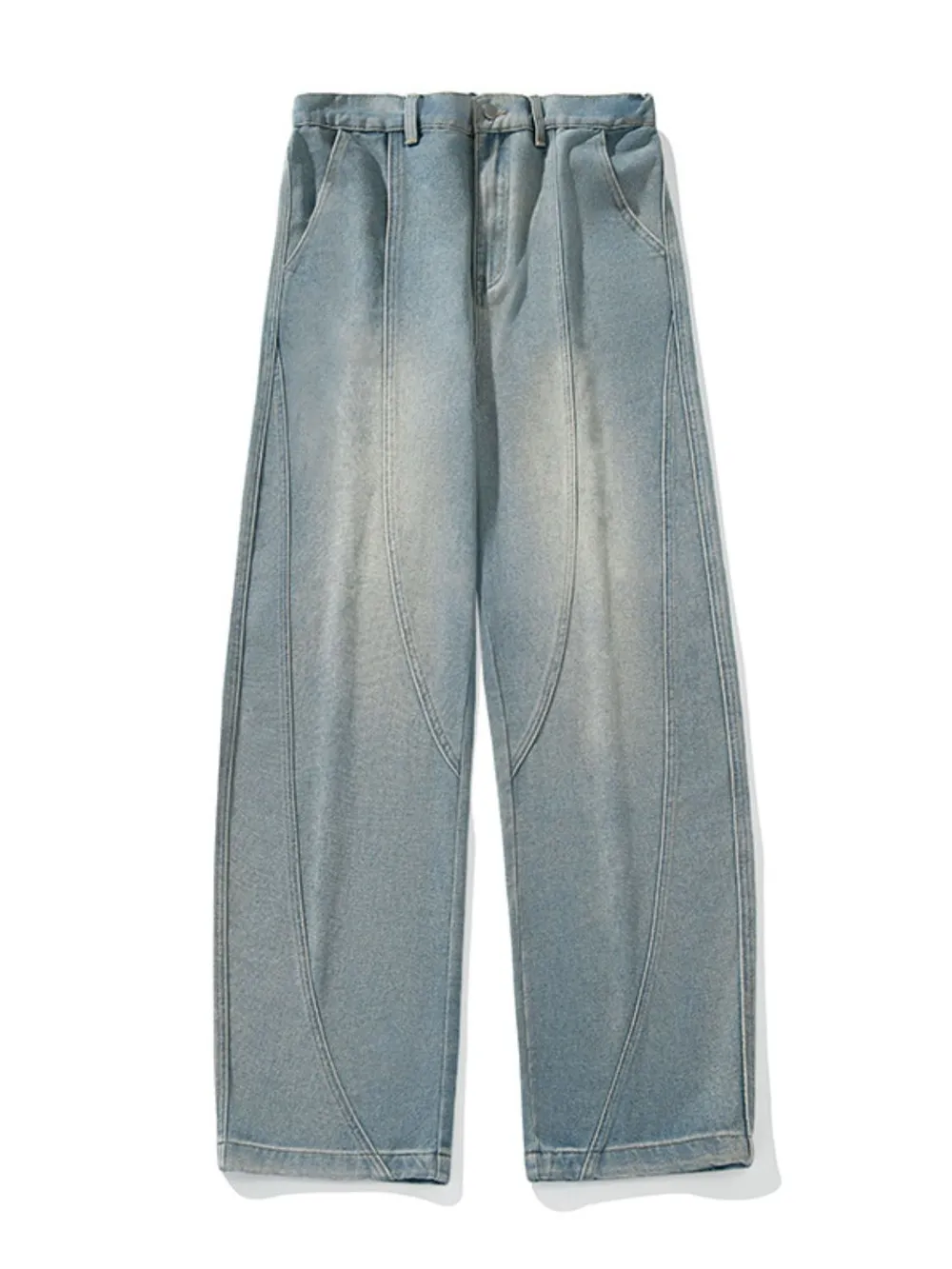 Men's Plus Size Wide Leg Jeans, image 6