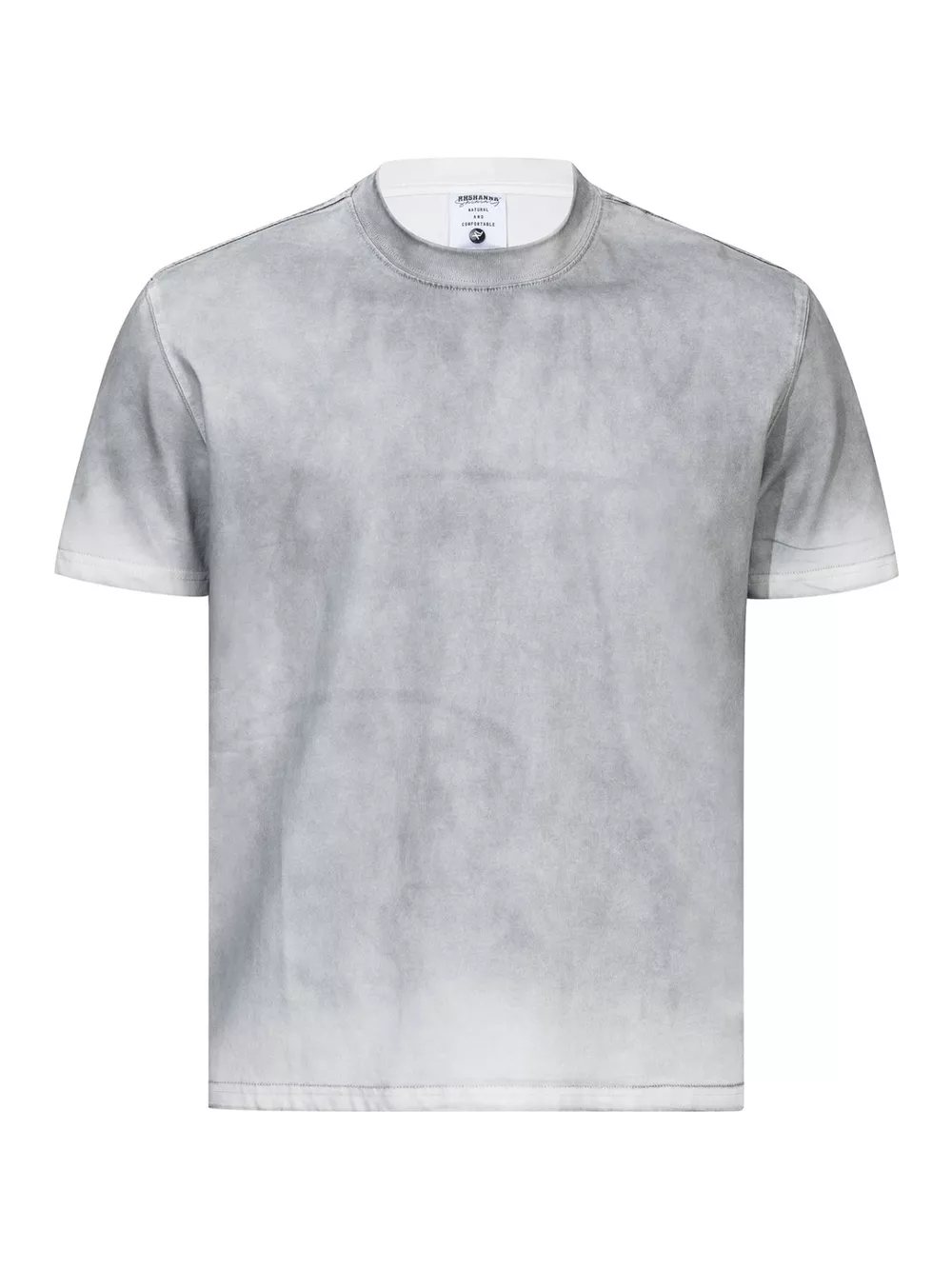 Men's Washed Round Neck Short Sleeve T-Shirt