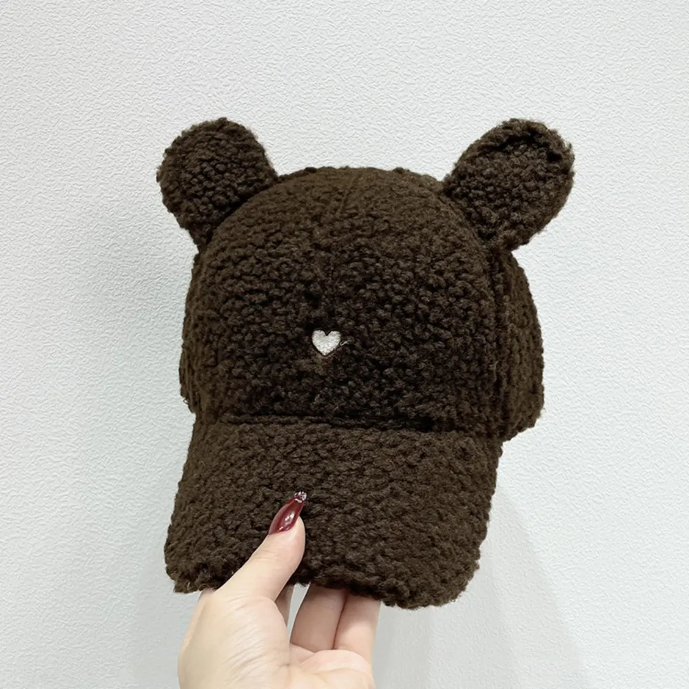 Cute Fluffy Bear Ears Winter Hat, image 10