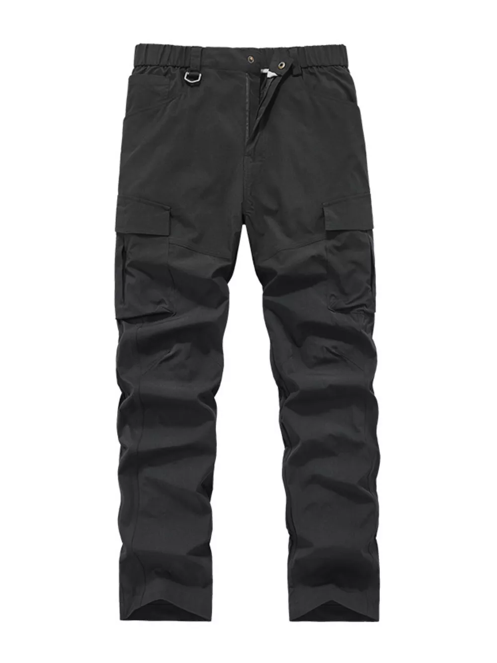 Men's Plus Size Elastic Waist Cargo Pants, image 6