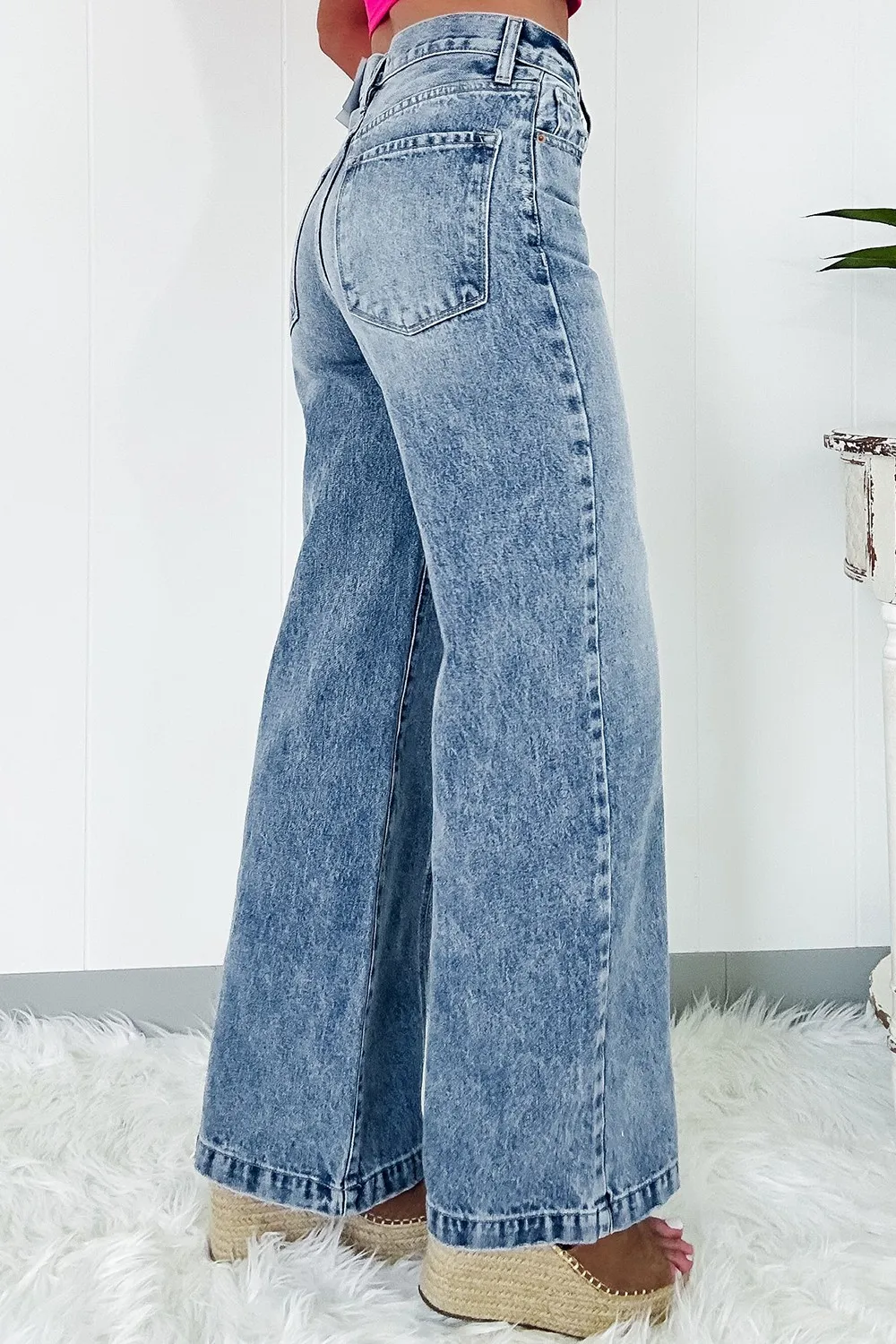 High Waist Wide Leg Jeans, image 3