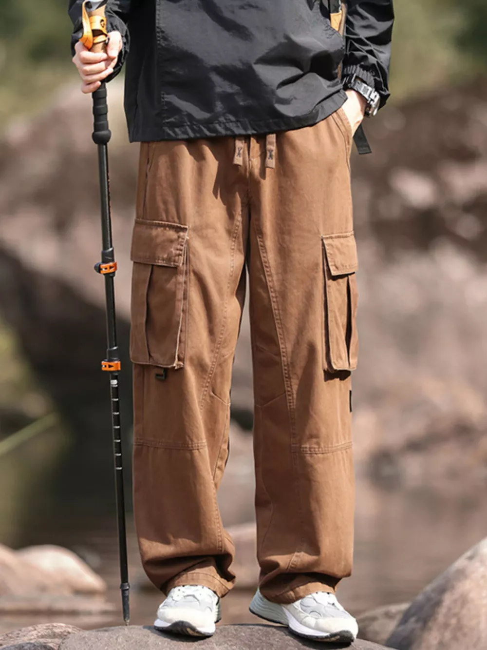 Men's Plus Size Relaxed Fit Cargo Pants, image 9