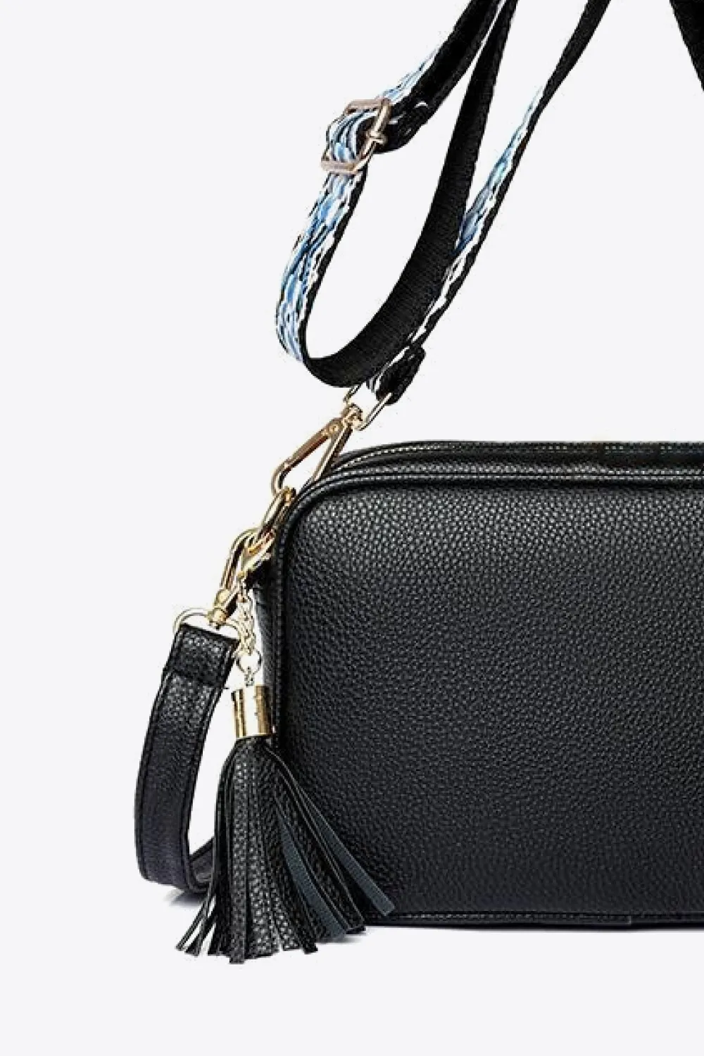 PU Leather Tassel Crossbody Bag, image 8