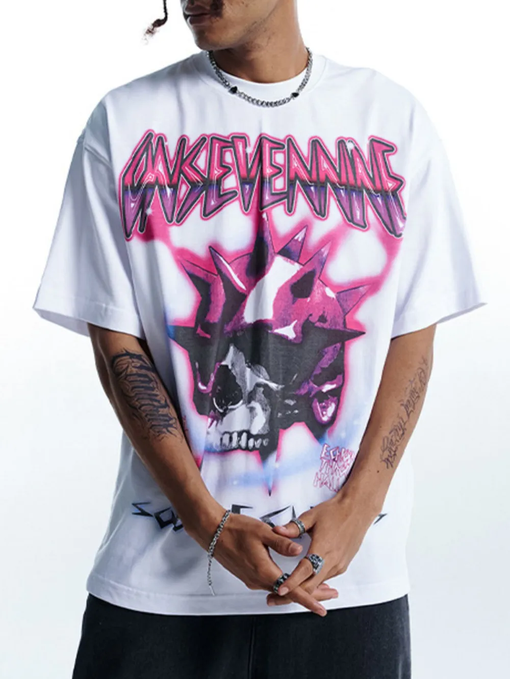 Men's Short Sleeve Graphic Oversized T-Shirt, image 5