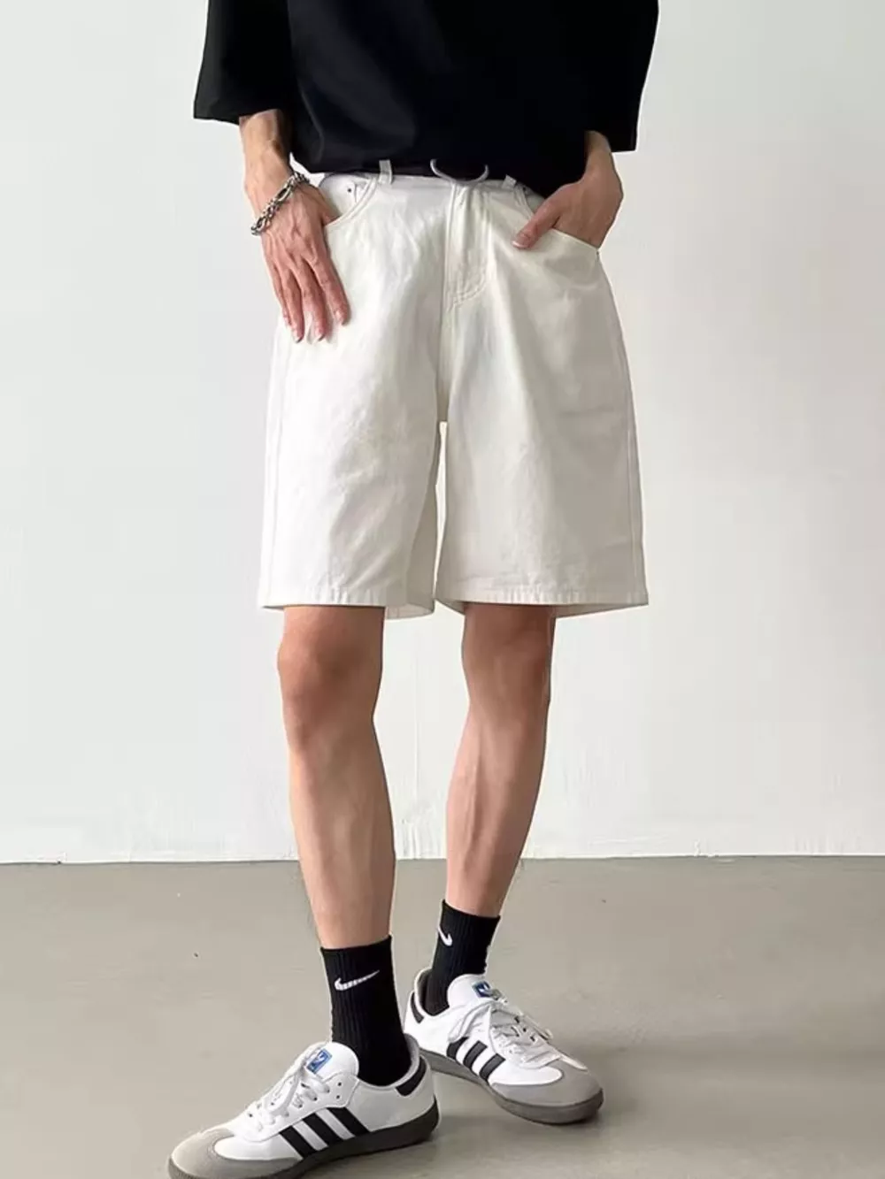 Men's Full Size Back Elastic Waistband Shorts Plus Size, image 8
