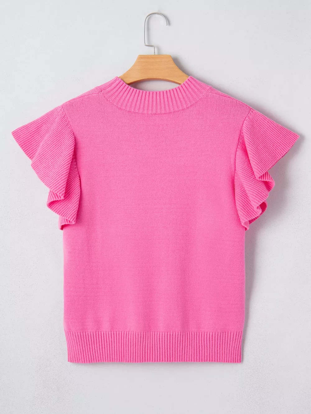 Ruffle Sleeve Round Neck Sweater, image 6