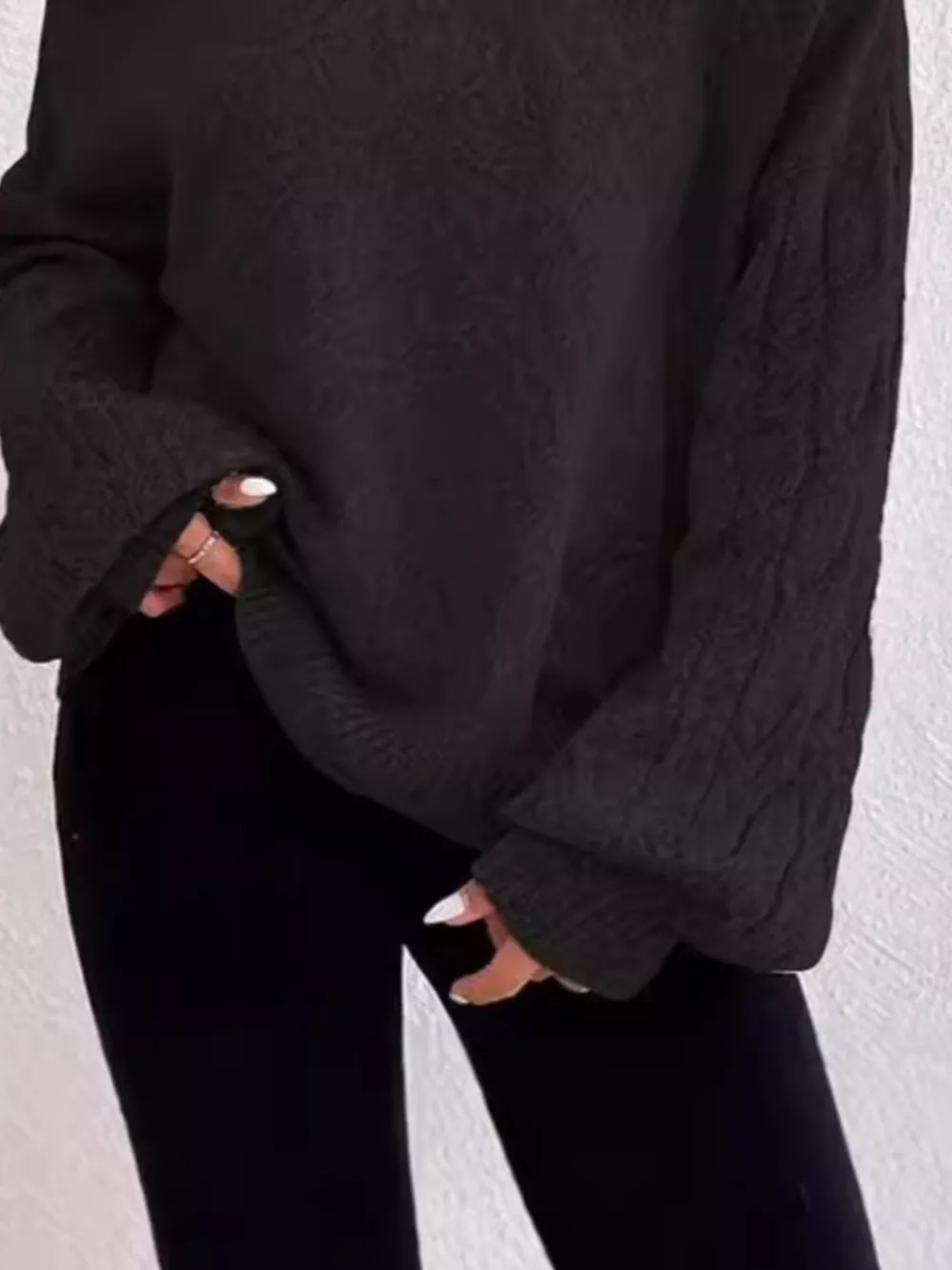 Cold Shoulder Turtleneck Sweater, image 8