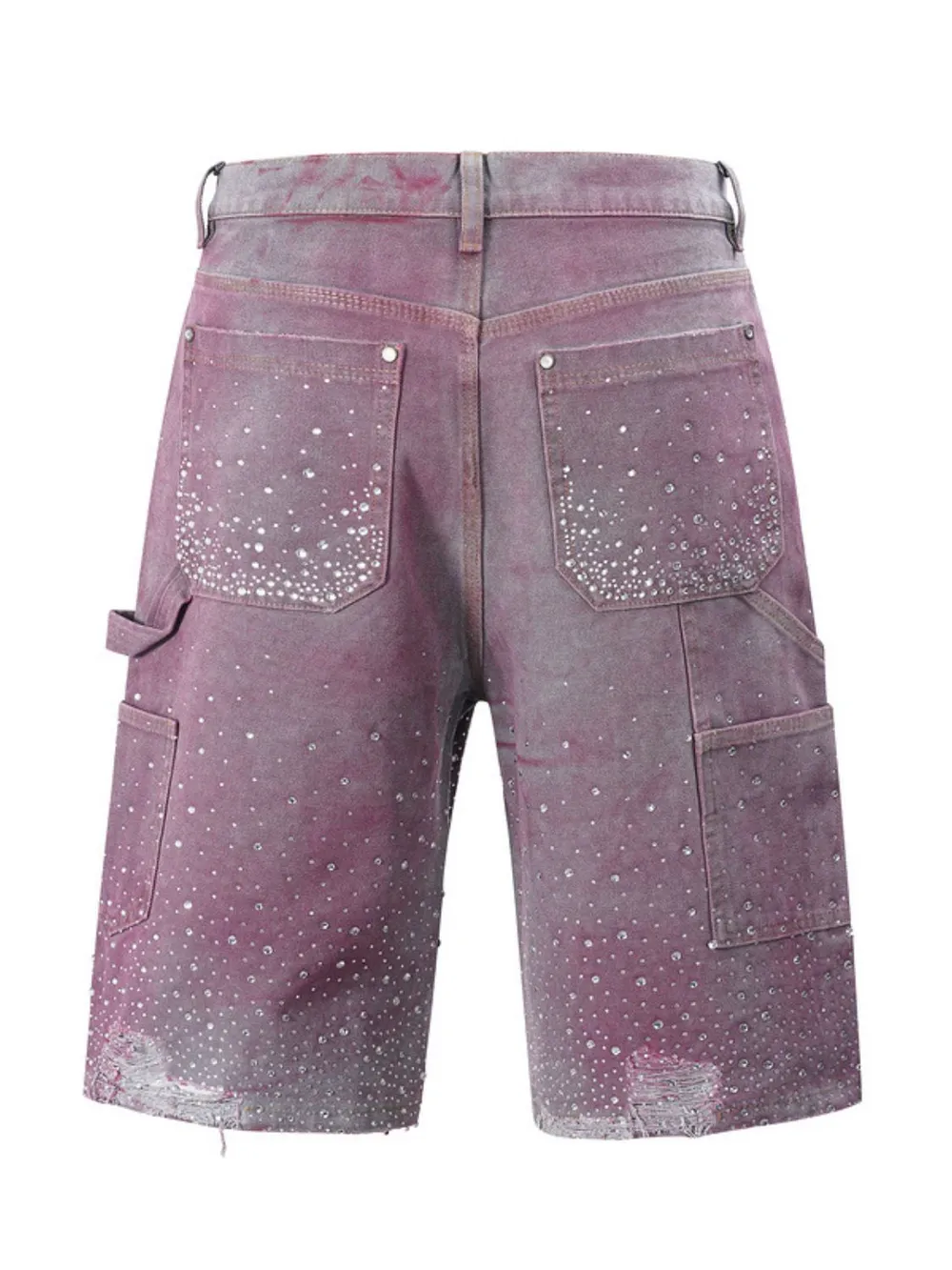 Men's Rhinestone Shorts with Pockets, image 4