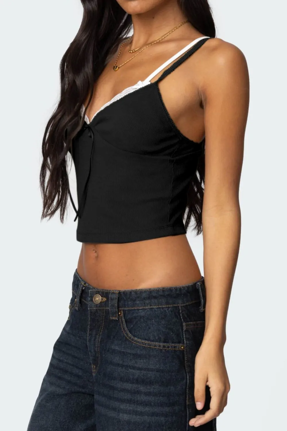 Lace Detail V-Neck Cami, image 19