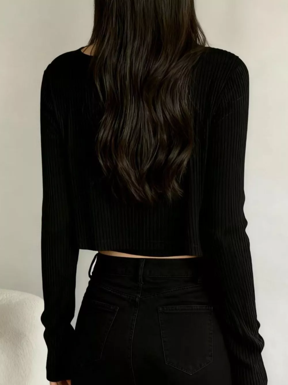Ribbed Knit Cardigan & Tank Top Set, image 4
