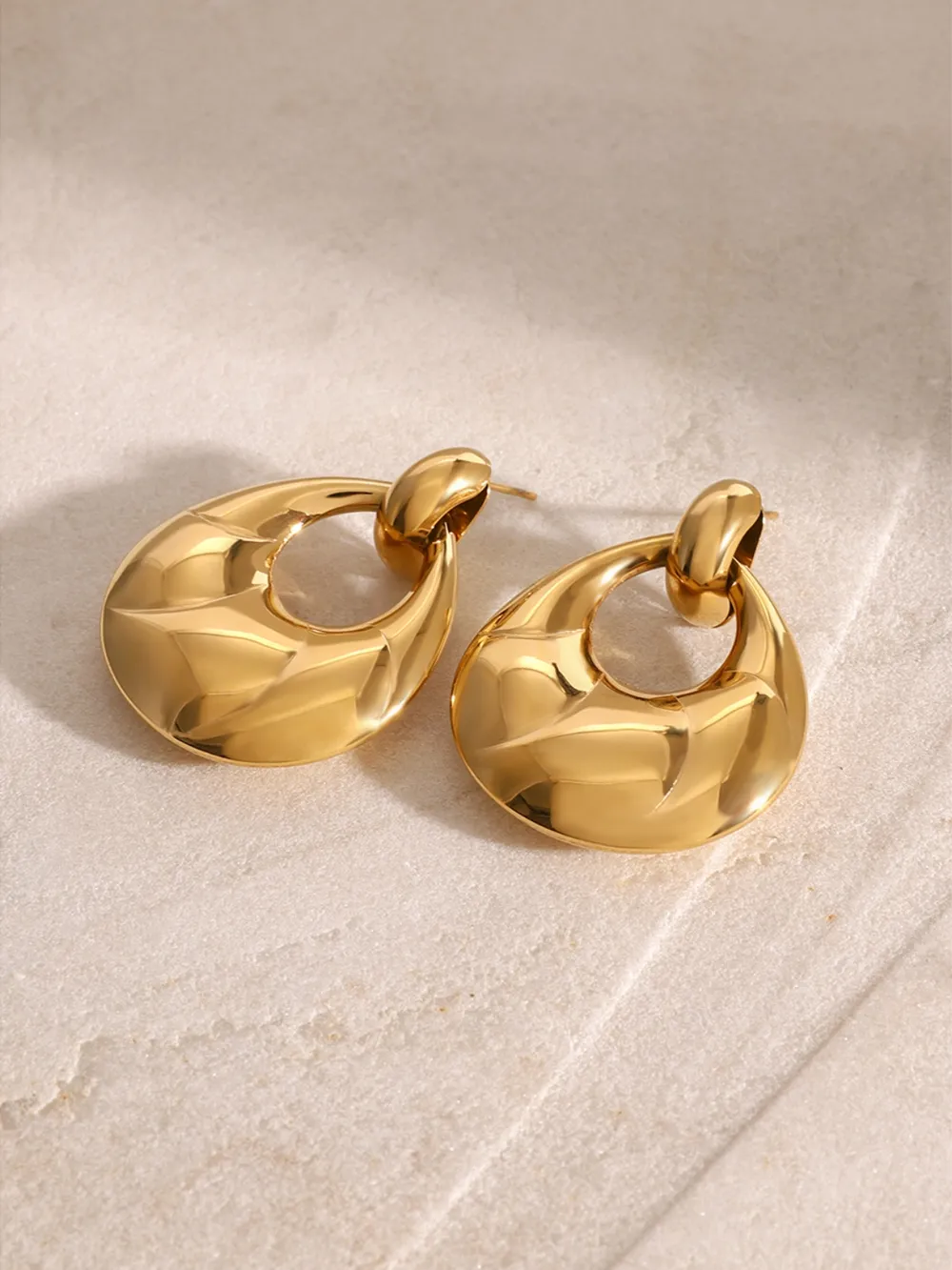 Stainless Steel Teardrop Shape Earrings, image 8