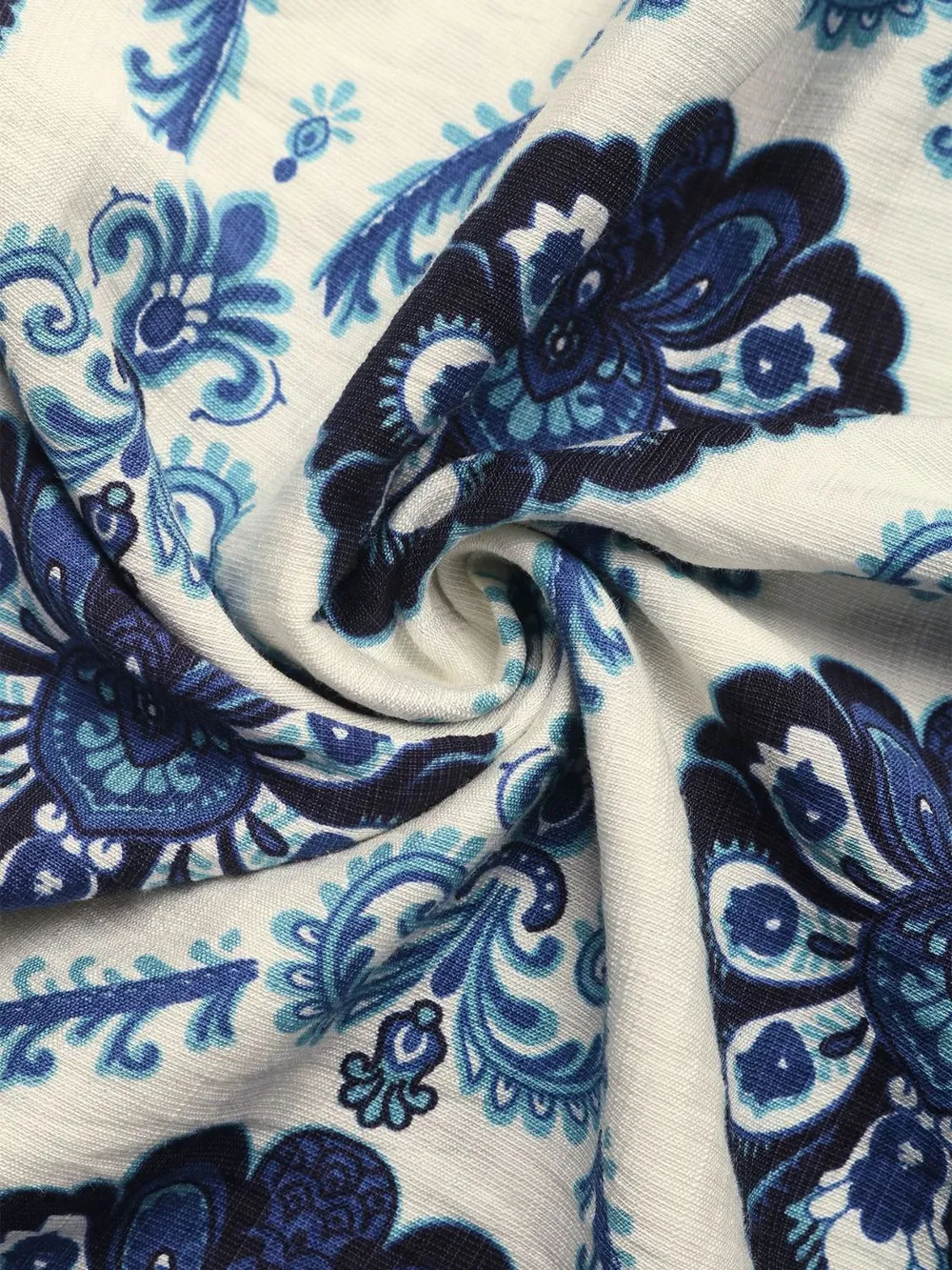 Printed V-Neck Cap Sleeve Dress, image 8