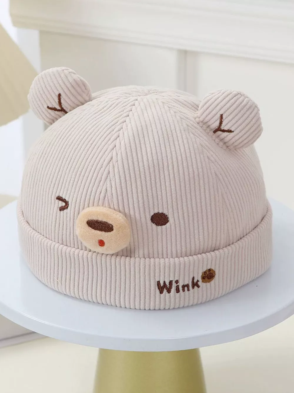 Children's Bear Ear Corduroy Hat