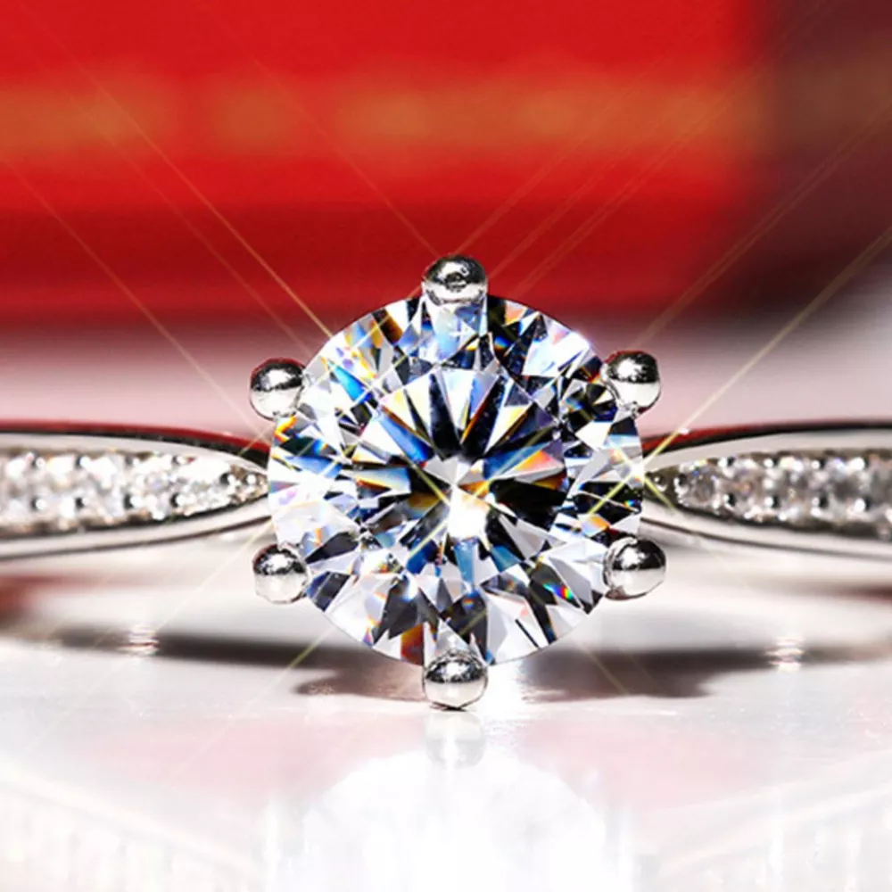 3 Carat Moissanite 925 Sterling Silver Ring, image 7