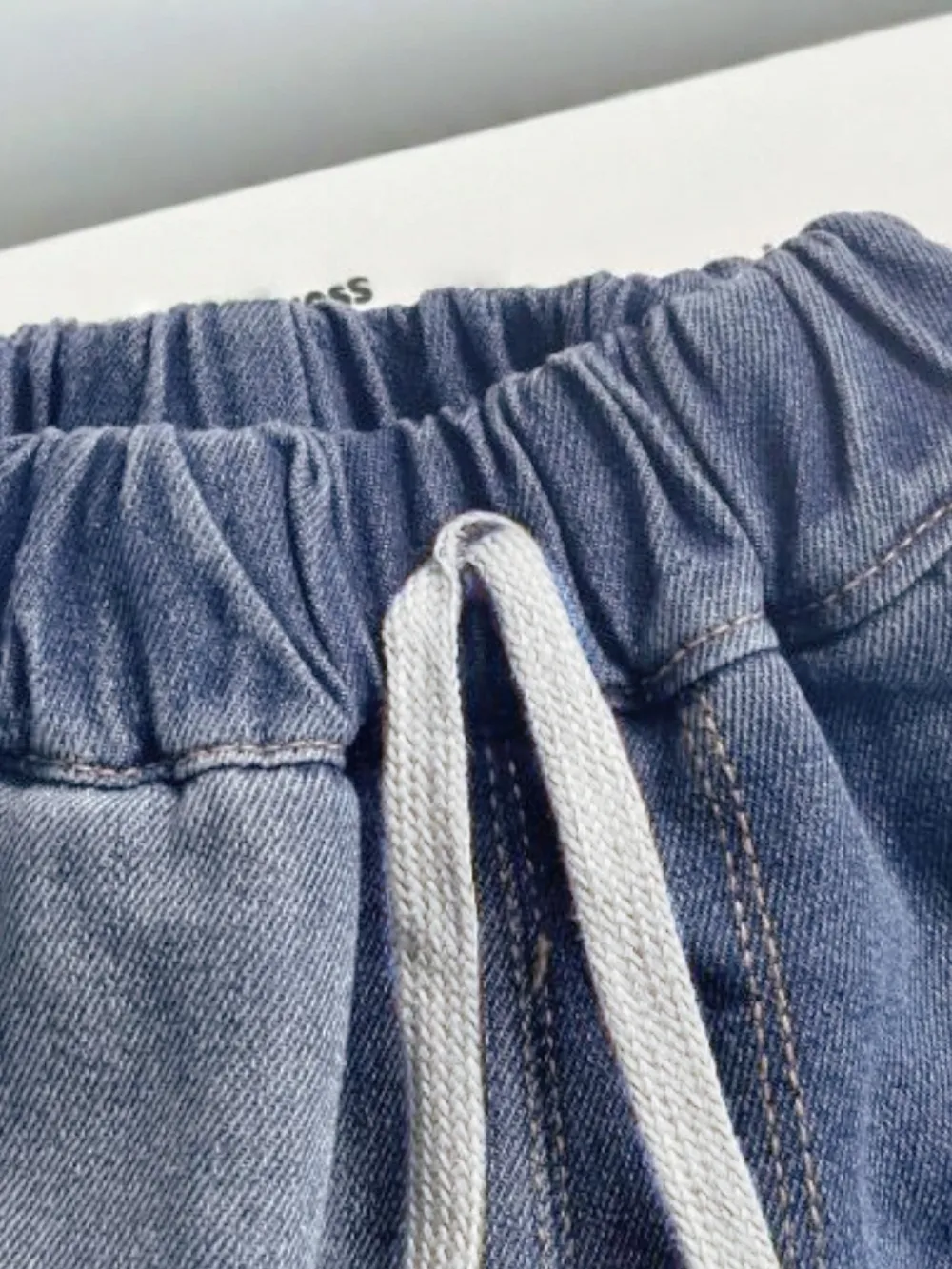 Collared Neck Button Up Top and Shorts Denim Set, image 6