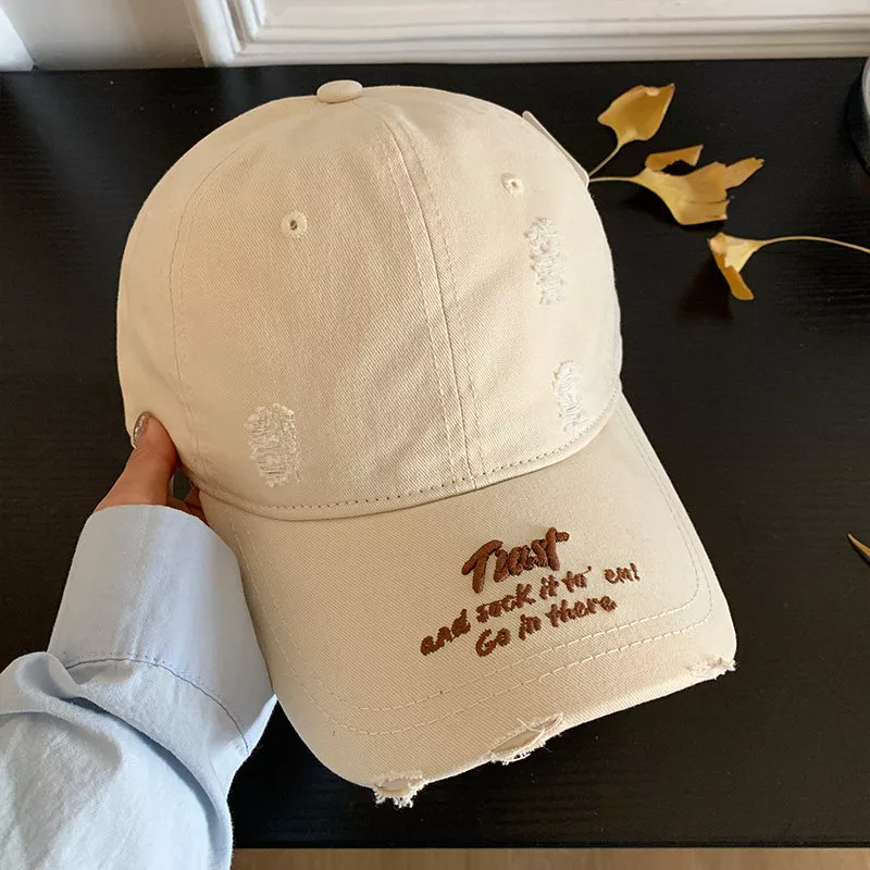 Distressed Embroidered Baseball Cap, image 8