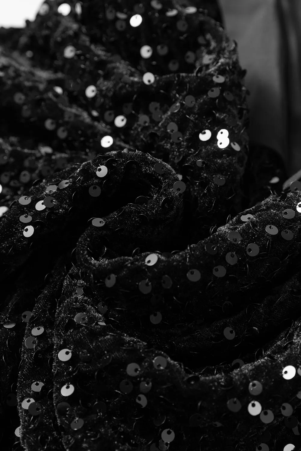 Sequin Round Neck Long Sleeve Mini Dress, image 3