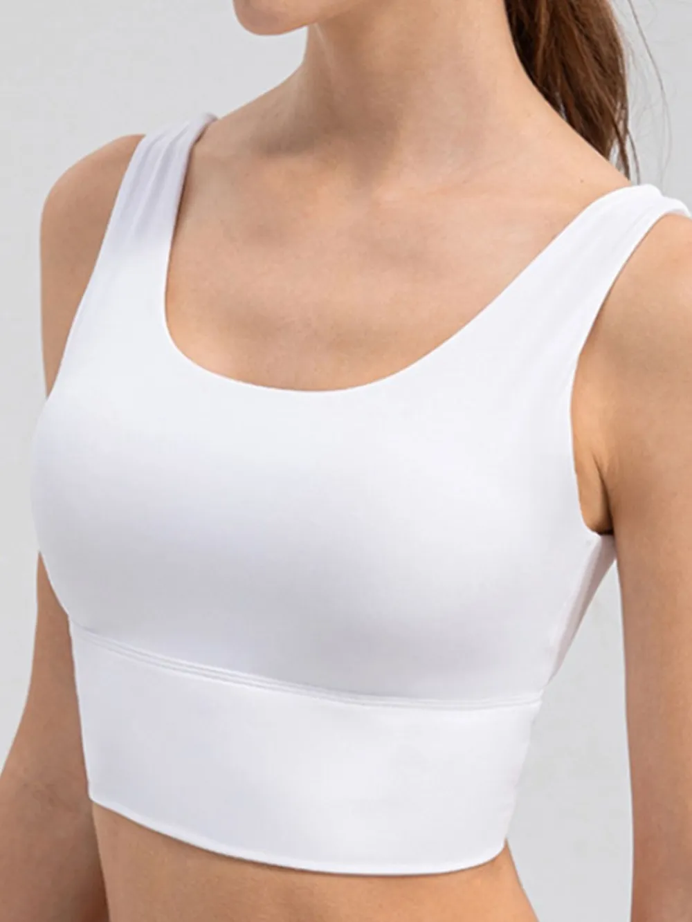 Scoop Neck Wide Strap Active Tank, image 6